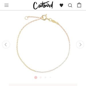 Catbird - 6.5 inch and half inch extender. Gold silver rose Neapolitan bracelet